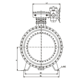 DK941X真空蝶阀尺寸图