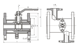 BQ41F-16C保温球阀尺寸图