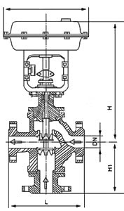 三通调节阀尺寸图