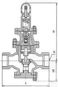 蒸汽减压阀尺寸图