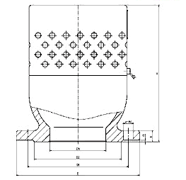 A72W0P/R真空负压安全阀尺寸图